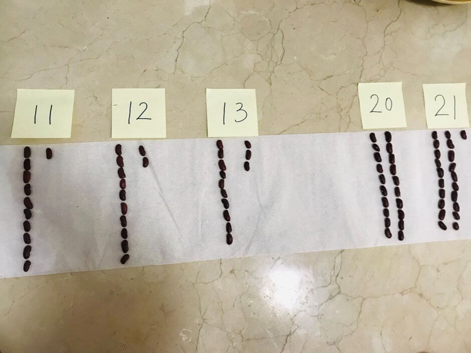 Featured image for “Learning Maths at home in a Montessori way: ‘Numbers and Beans’”